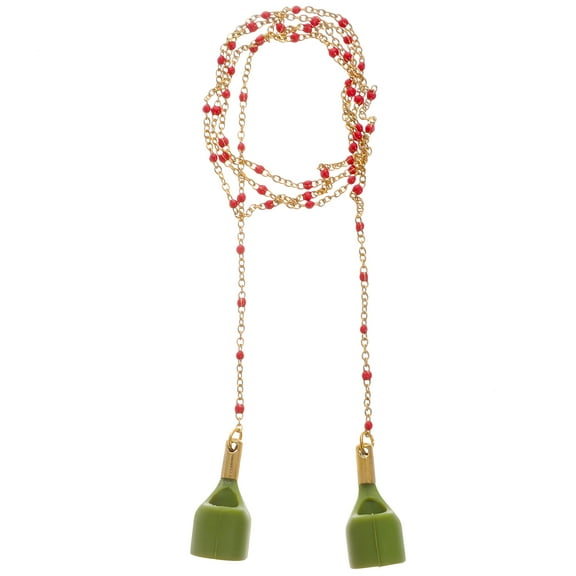 GOOHOCHY Earphone Necklace Anti Lost Magnetic Earphone Strap Silicone 1 Set 11.8x0.98x0.51in