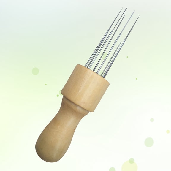 WORGEOUS Eight Needle-punching Cloth Tool Felting Kit Adults Thick Yarn Wool Roving