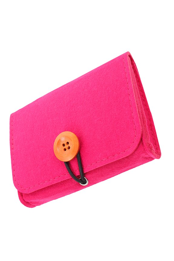 Essential Oil Storage Bag Fastener Covered for Embellished Rosy