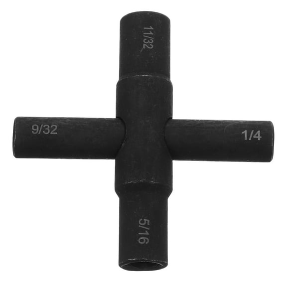 WORGEOUS Faucet Spigots Key Wrench Multi-functional Water Key Wrench 4 Way Key Utilities Key