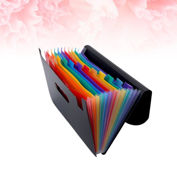 BESTYASH Plastic A4 Folder Lightweight File Folder for Home Office School Use Black