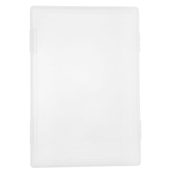 WORGEOUS File Portable Project Case Plastic Storage Box for Letter Paper Scrapbook Paper Storage Box Documents Magazines Holder