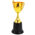 thumbnail image 1 of Mini Gold Award Trophies 2pcs Small Plastic Trophy Cups for Sports Competitions and Celebrations Winners Rewards Props, 1 of 8