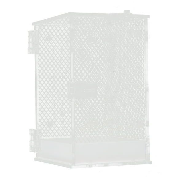 WORGEOUS Fish Praying Mantis Breeding Box Transparent Insect Display Case 15X10X9CM White