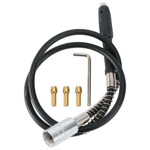 WORGEOUS Flexible Drill Bit Extension Handle Chuck Portable Key Black