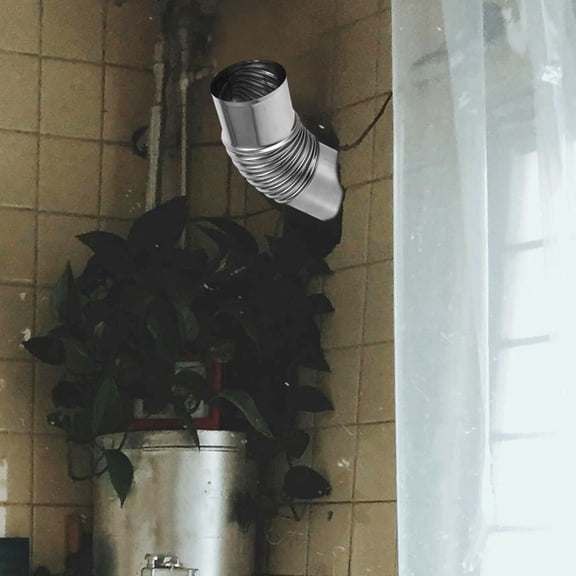 WORGEOUS Flue Pipe 1Set 45 Degree Elbow for Wood Burning 6.29X4.32X2.55in