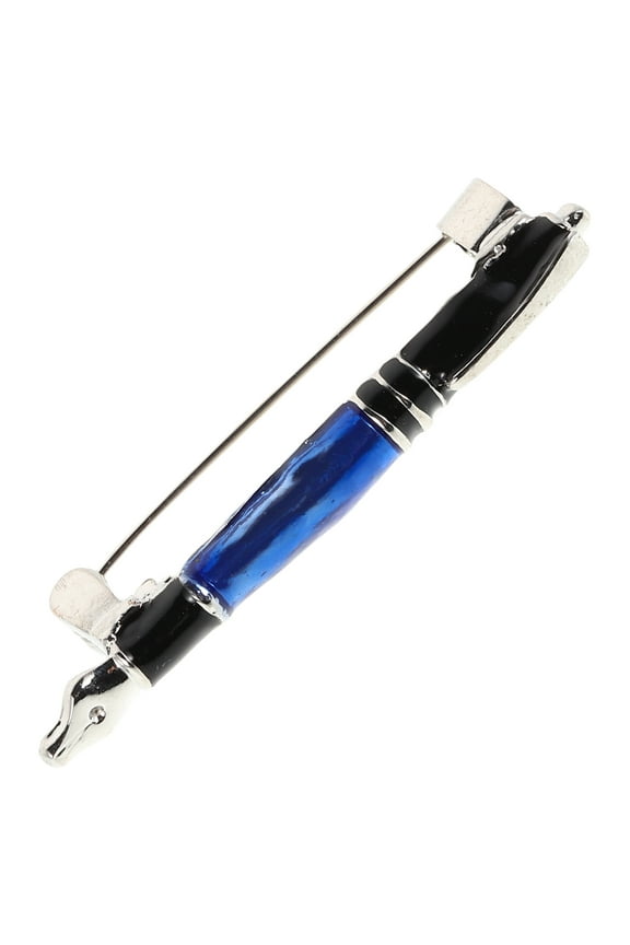 Fountain Pen Lapel Pin Vintage Brooch Pin Enamel Badge Cardigans Collar Brooch Pin Sweaters Clip For Women Men Birthday Party