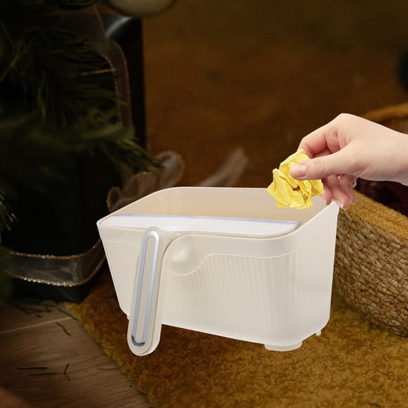 WORGEOUS Kitchen Trash Bin Garbage Bucket for Car Door and Home Waste Disposal, Compact and