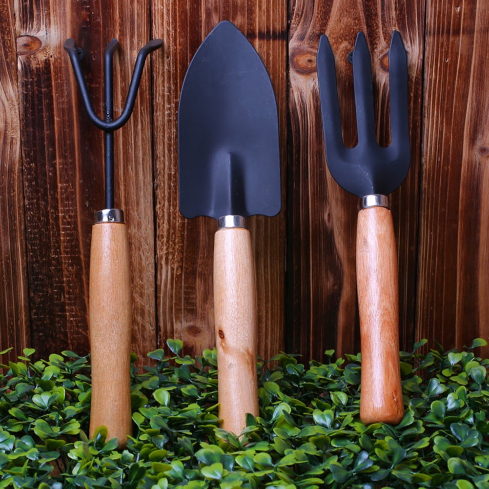 WORGEOUS Gardening Tools Triangle Fork Spades Digging Rakes Leaf Scoops ...