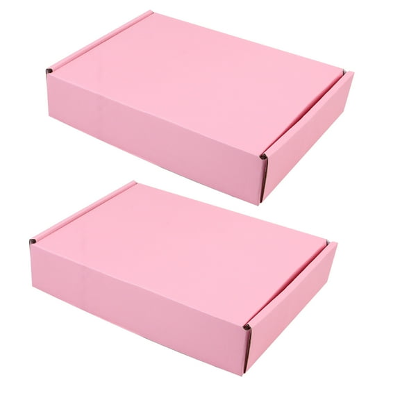 WORGEOUS Garment Box for Mailing Packaging Moving Airplane Box Toy Box 40X38X0.5CM Pink