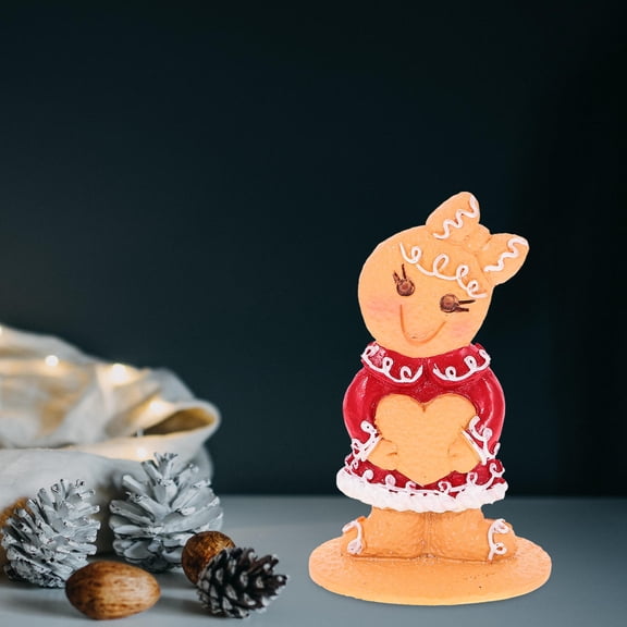 BESTYASH Resin Multi-Color Christmas Gingerbread Man for Home and Office Decor