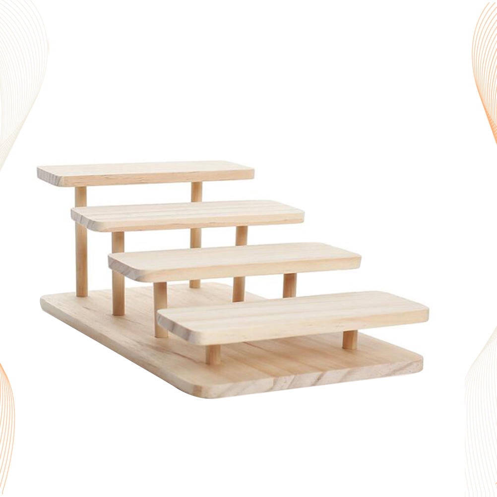 Rosy Racks SOPOTUTU Rosy Wood Display Rack 1Pcs 7.1*12.8in - Walmart.com