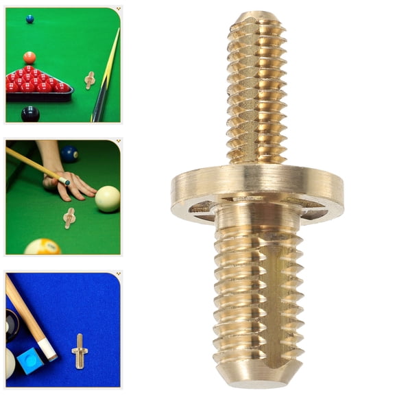 WORGEOUS Golden Copper Billiard Cue Extension Set for Easy Attachment and Enhanced Gameplay 1/2 Brass Joint