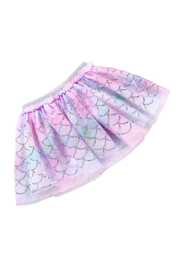 Girl's Pettiskirt Gauze Mermaid Styled 1Pack 10.6X16.5in