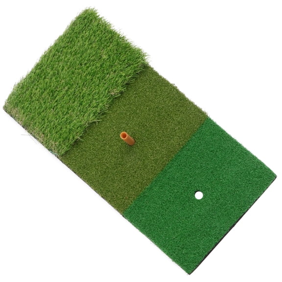 WORGEOUS Golf Practice Driving Mat with Realistic Green Turf Outdoor Training Aid for Golfers and Swing Improvement