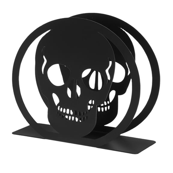 WORGEOUS Gothic Napkin Holder For Table Black Skeleton Napkin Holder Novelty Funny Paper Towel Holder Decorations Halloween Kitchen Accessories