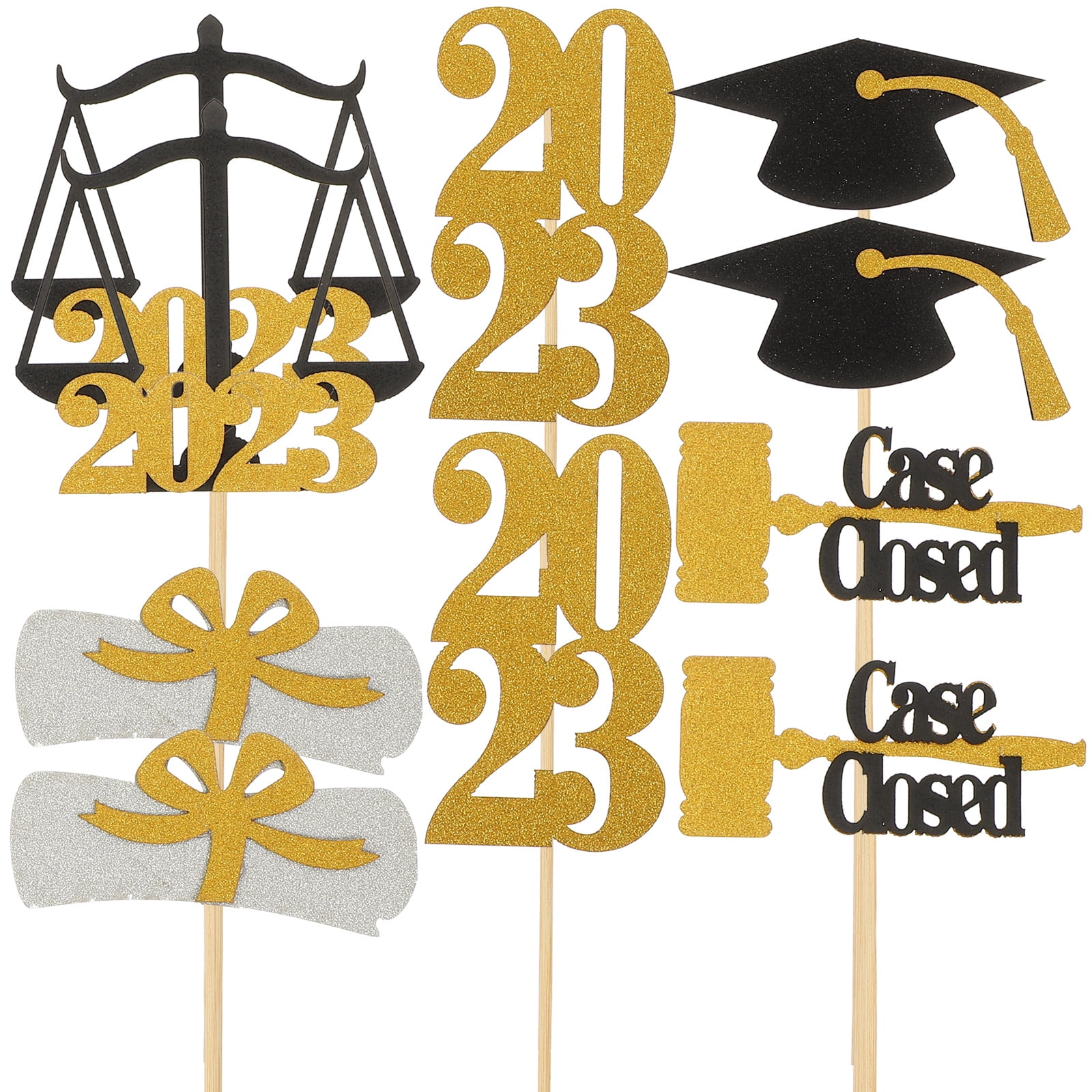Graduation Procession Stick GOOHOCHY Graduation Centerpieces Sticks Golden 1 Graduates And Party ...
