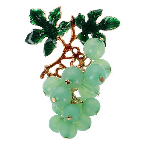 WORGEOUS Grapes Brooch Pin for Women Creative Lapel Pin Faux Rhinestone Fruit Pin Brooches for Sweater Shawl Hat and  Backpack Pin