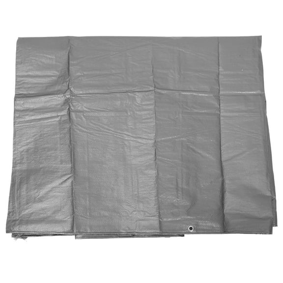 Silver Heavy-duty PE Tarp for Outdoor Use with Superior Durability and Weather Resistance 5x10 Feet