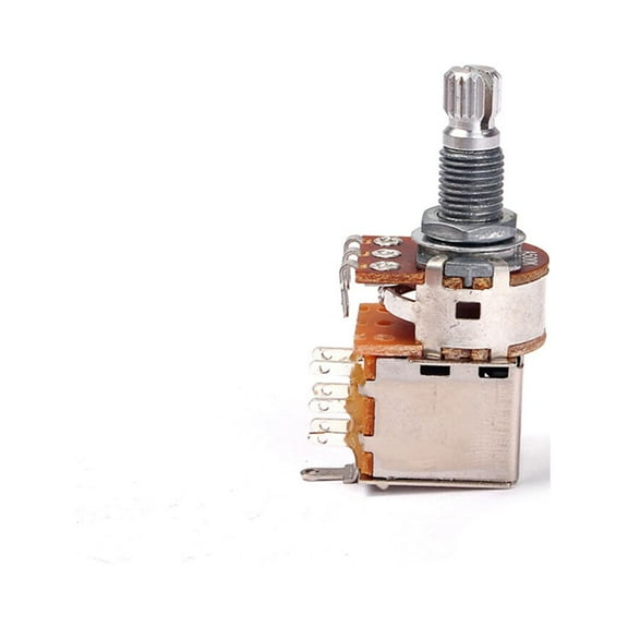 GOOHOCHY A500K Push Pull Potentiometer Chrome 1Set Cylindrical Shaft