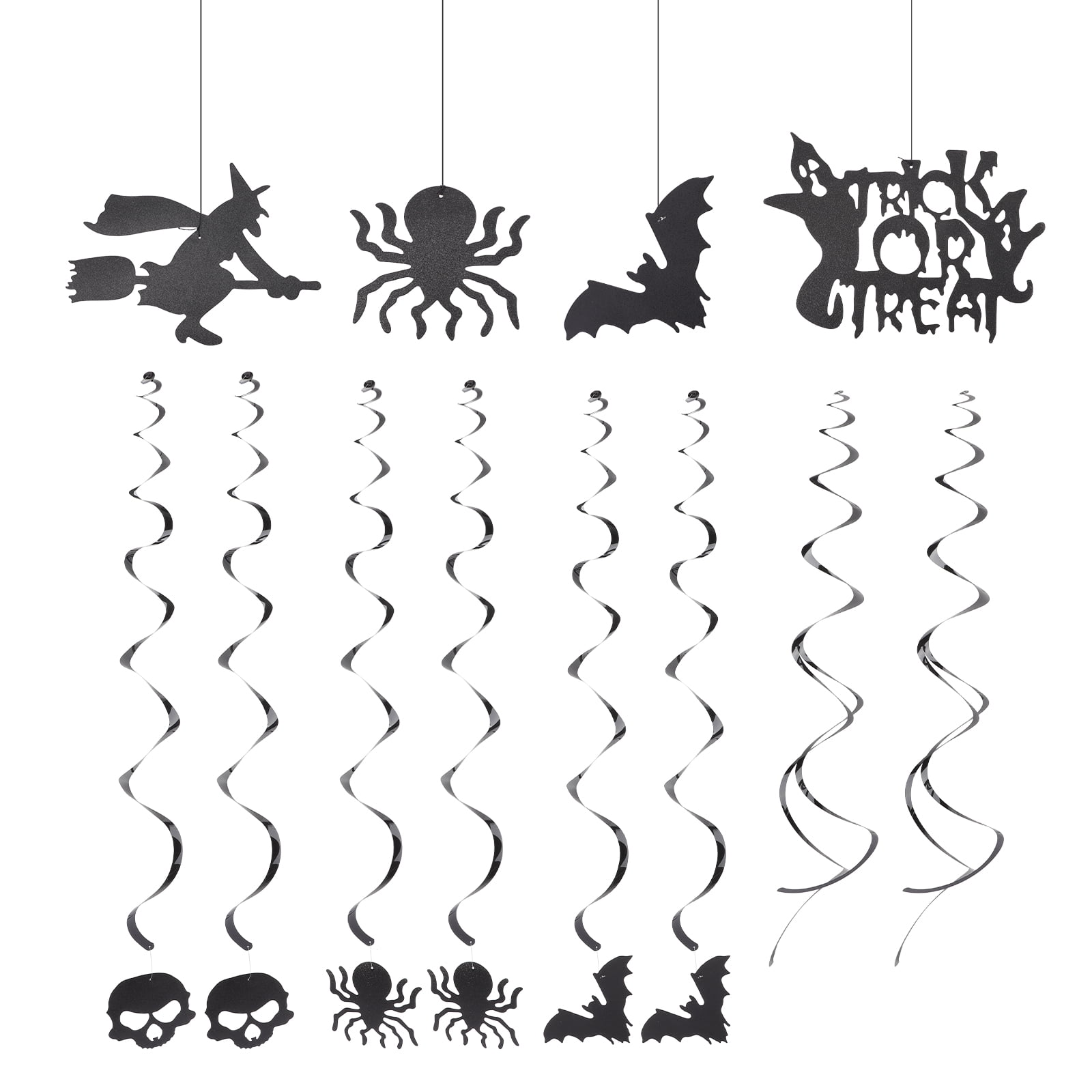 GOOHOCHY PVC Hanging Streamers Black 1 Halloween Party - Walmart.com