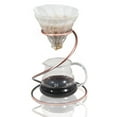 thumbnail image 1 of CIMAXIC coffee filter rack Coffee Dripper Stand Silver Coffee Brewer 1Set 6.1*6.1*7.5in, 1 of 8