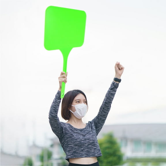 WORGEOUS Handheld Whiteboard for Students and Teachers Classroom Activities and Temporary Parking Signs Voting Writing Scoreboard Voting Paddle