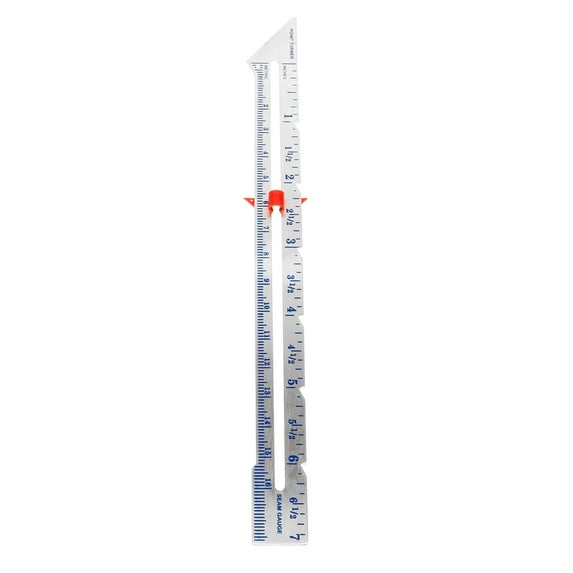 GETAJGHSD Fabric Sewing Ruler for Quilting with Sliding Gauge Sturdy Plastic and Metal Build