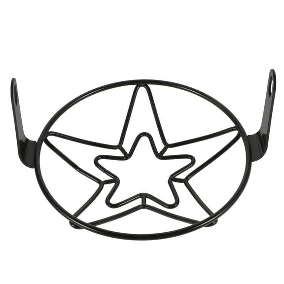 Side Mount Headlight Guard 1 Set Motorcycle Headlight Grille Pentagram Retro Front Guard Black