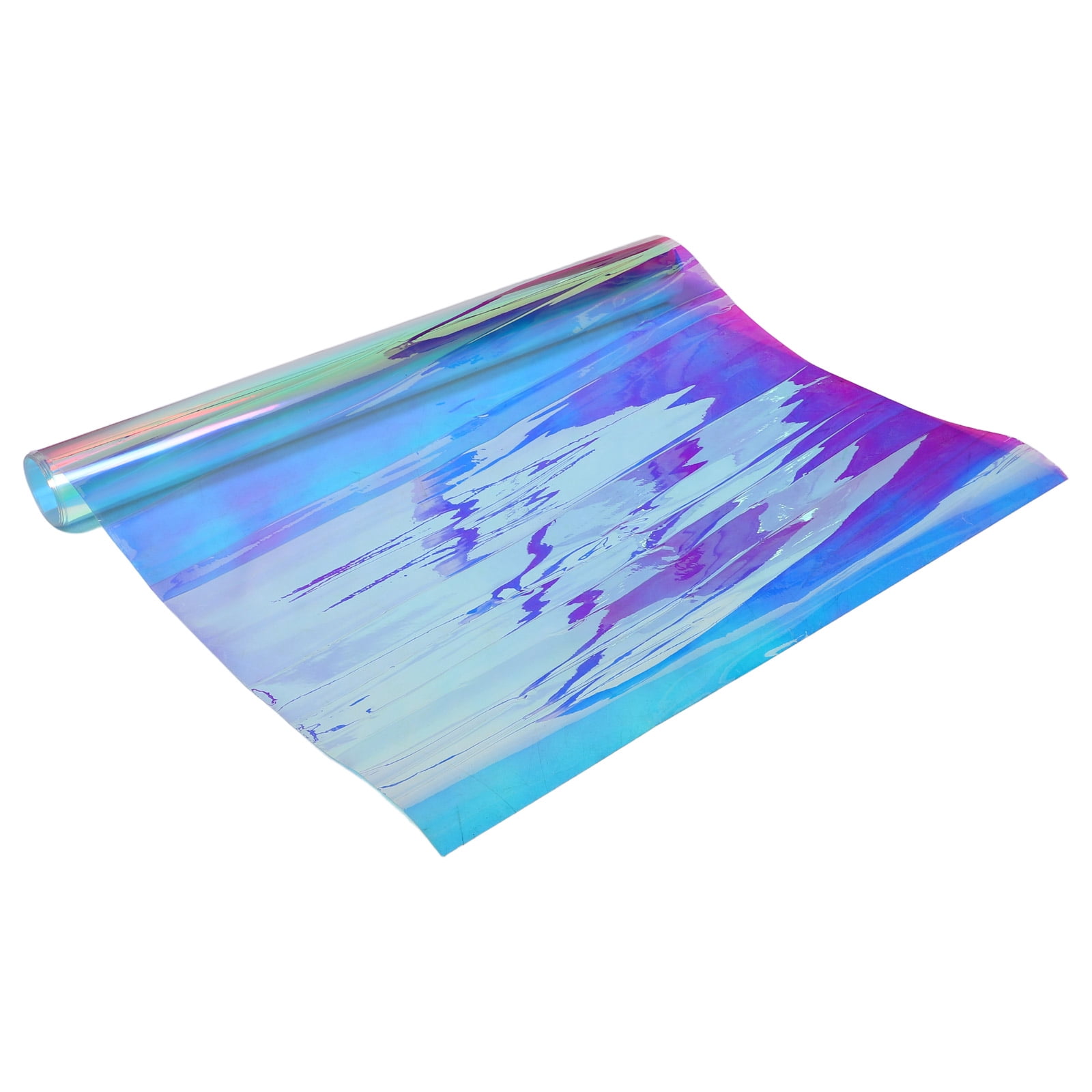 WORGEOUS Holographic Decorative Iridescent Window Film Adhesive Glass Film Chameleon Rainbow Effect For Home Decal Diy Christmas Party Decoration