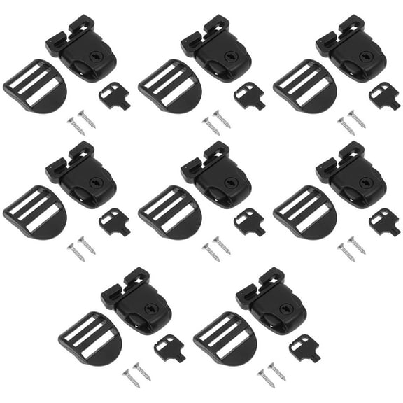 WORGEOUS Hot Tub Cover Clips Replacement - 8Pcs Set Hot Tub Cover Latch Broken Latch Repair Kit Repair Clip Lock For Spa Cover Locks