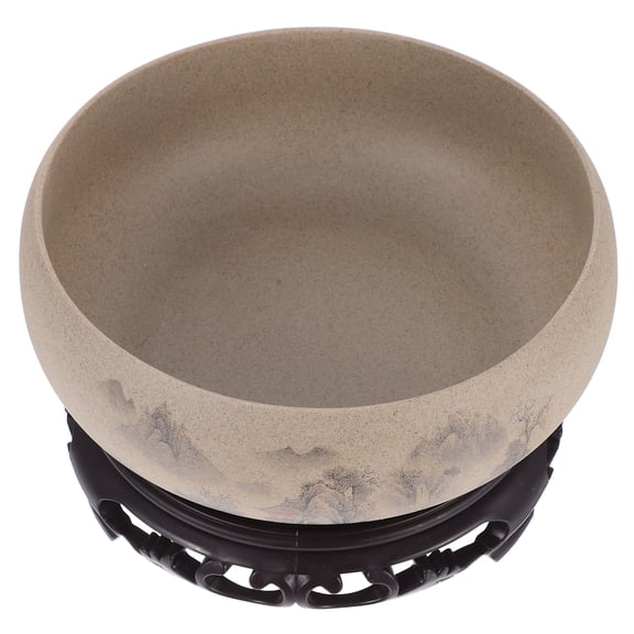 WORGEOUS  Hydroponics Bowl Lotus Basin Flower Pot with Base Large Size