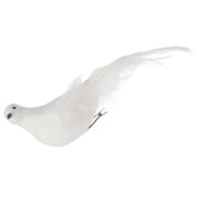 WORGEOUS White Artificial Bird Decoration Outdoor Nest Model for Garden Patio Home Decor