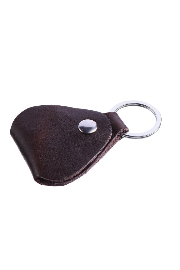 Finger Pick Leather Keychain Design 1 Set 7.5x2.9in For Musicians present-Giving