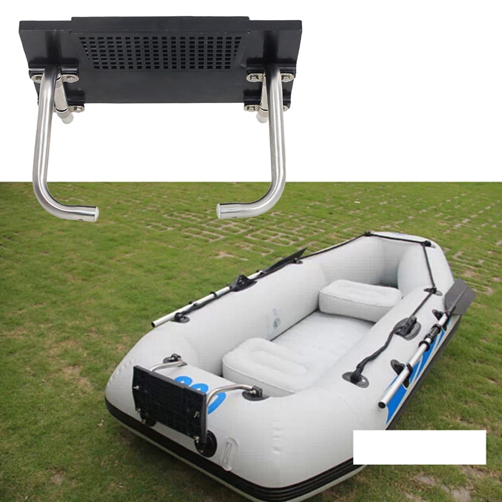 WORGEOUS Inflatable Boat Kayak Accessories Motor Mount Rack Bracket for Inflatable Air Boat Kayak Boat Accessories Marine Fishing (Black)