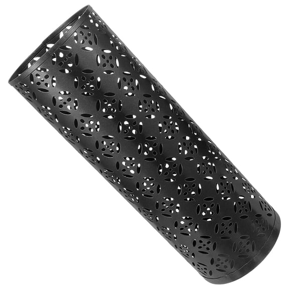 WORGEOUS Iron Umbrella Bucket Round Metal Storage Bucket Umbrella Holder for Entryway