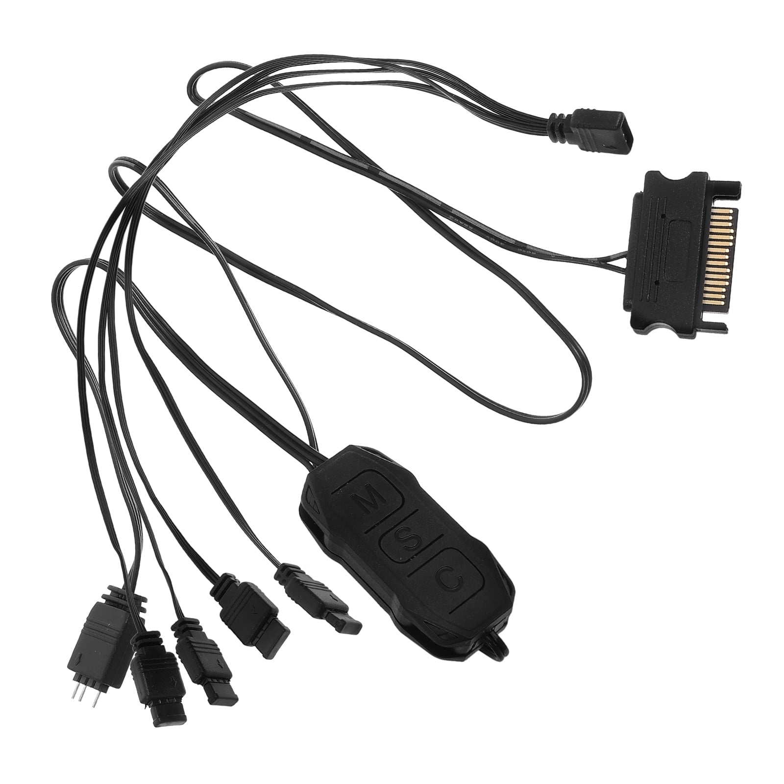 GETAJGHSD Multi-Channel RGB Controller for PC Black PVC 1 Set - Walmart.com