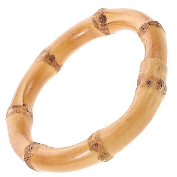 WORGEOUS Jewelry Tray Bamboo Napkin Ring 6.00X6.00X1.00CM Beige