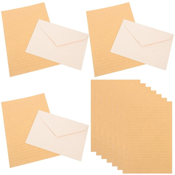WORGEOUS  Journal Stationary Kit Linen Envelope Office Miss