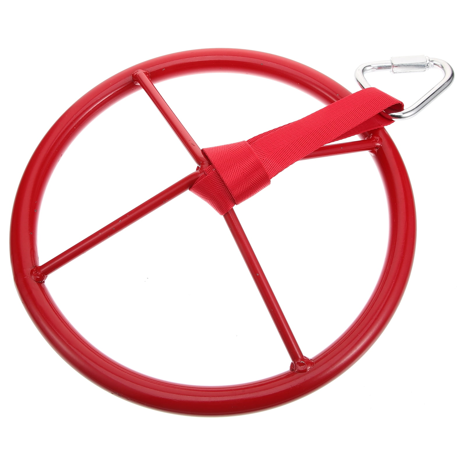 WORGEOUS Kids Training Ring Gymnastic Rings Swing Ninja Bars Child Red ...