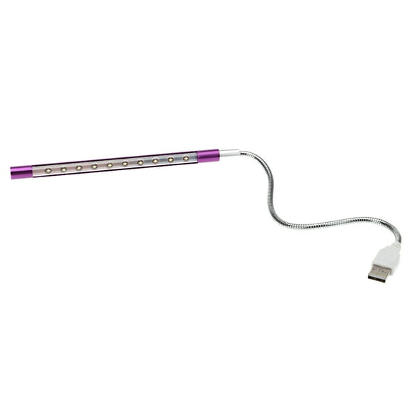WORGEOUS LED Night Light Laptop USB Lamp Computer Travel Work Purple