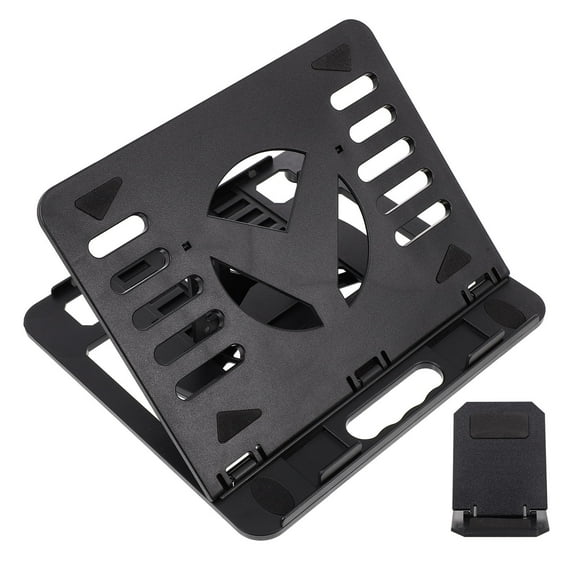 WORGEOUS  Laptop Riser for Desk Stand Adjustable Desktop Converter Black