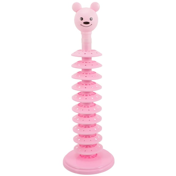 WORGEOUS Lollipop Rack Potato Chip Ring Candy Holder Organizer for Pantry Pink