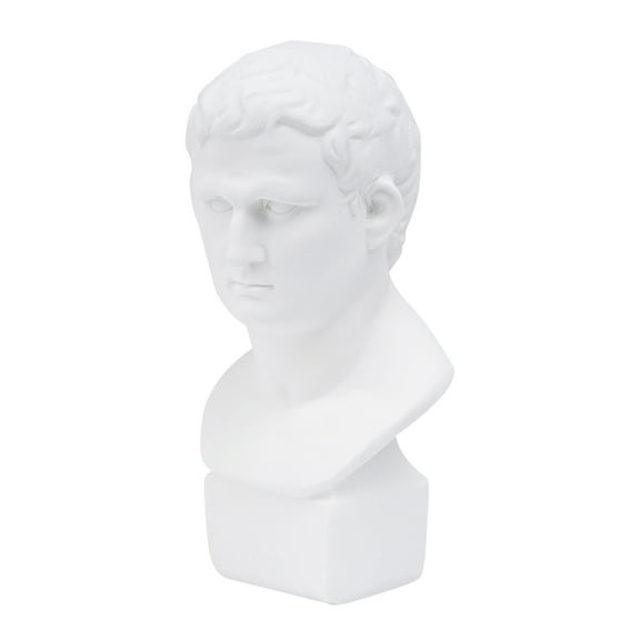GETAJGHSD Compact White Resin Bust Sculpture Decorative Statue for Table Shelf and Desktop Spaces