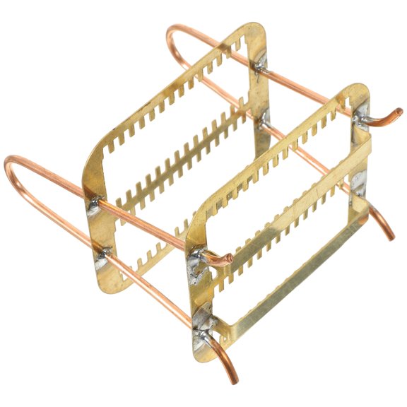WORGEOUS Microscope Slides Staining Rack Metal Microscope Slides Storage Rack for Laboratory