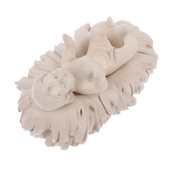 Mobutofu Resin Jesus Statue in Light Grey - 1 Piece Figurine for Home Decor and Spiritual