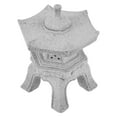 thumbnail image 1 of GOOHOCHY Grey Sandstone Mini Lantern Statue for Garden Zen Decor with Openable Top Section 6.5 Inches, 1 of 8