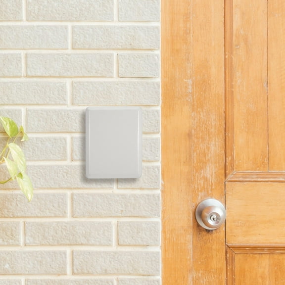 FUEENIRVA Home Key Storage Lock Box Iron Plate Wall Mounted Key Organizer White