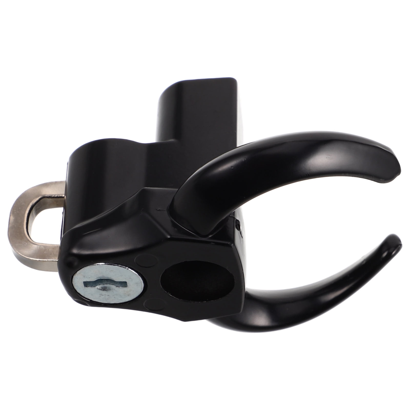 WORGEOUS Motorcycle Helmet Lock with Key Bag Hanger Hook Hooks Black
