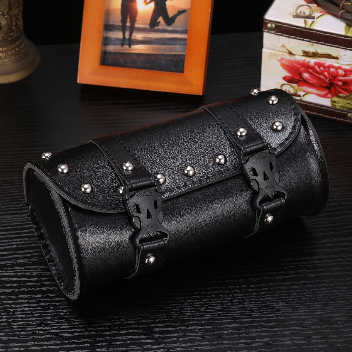 WORGEOUS  Motorcycle Side Bag Saddle Bags Motorbike Insulation Tank Black